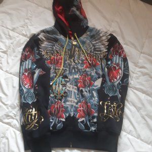 SOLD NWT Christian Audigier zip hoodie SOLD